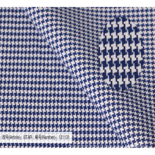 Tissu bleu dobby tissu coton tissu textile pour la chemise habillée des hommes